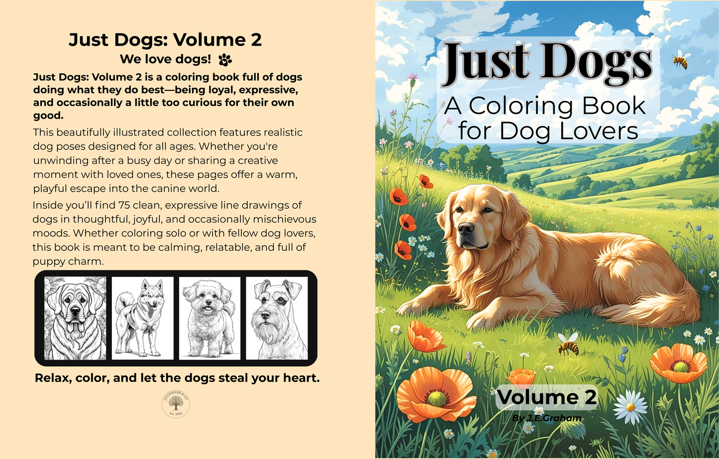 🐾 Just Dogs: Volumes 1 & 2 Digital PDF Bundle