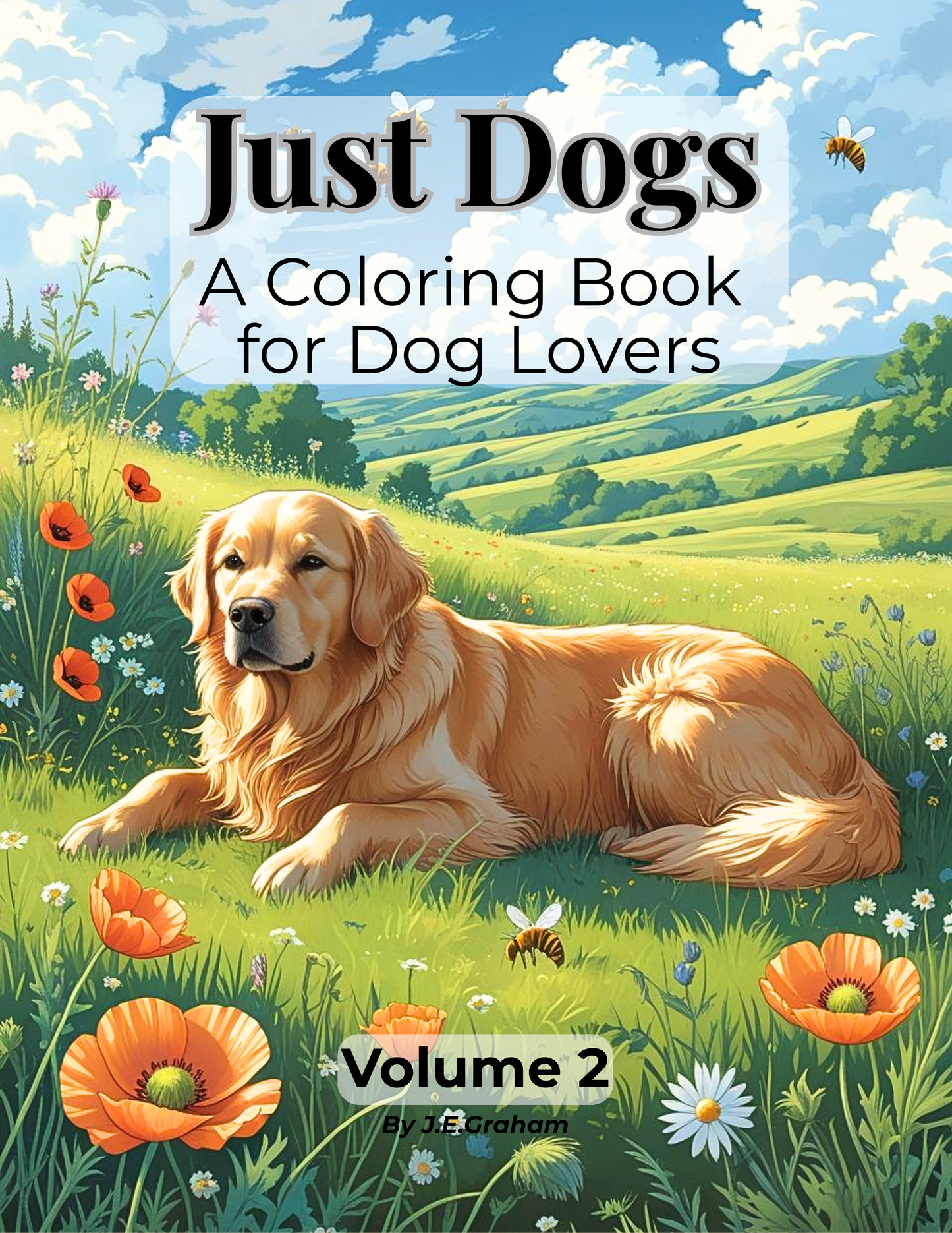 Just Dogs: A Coloring Book for Dog Lovers - Volume 2 (Digital PDF Edition)