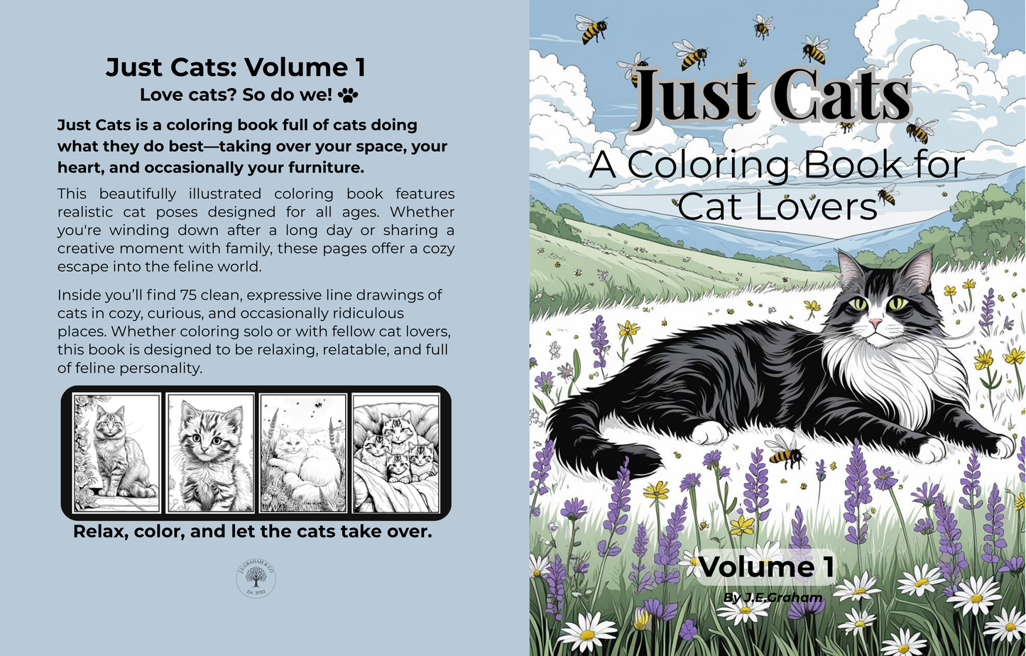 🐾 Purrfect Pair: Just Cats Vol. 1 + Vol. 2 (Digital PDF Bundle)
