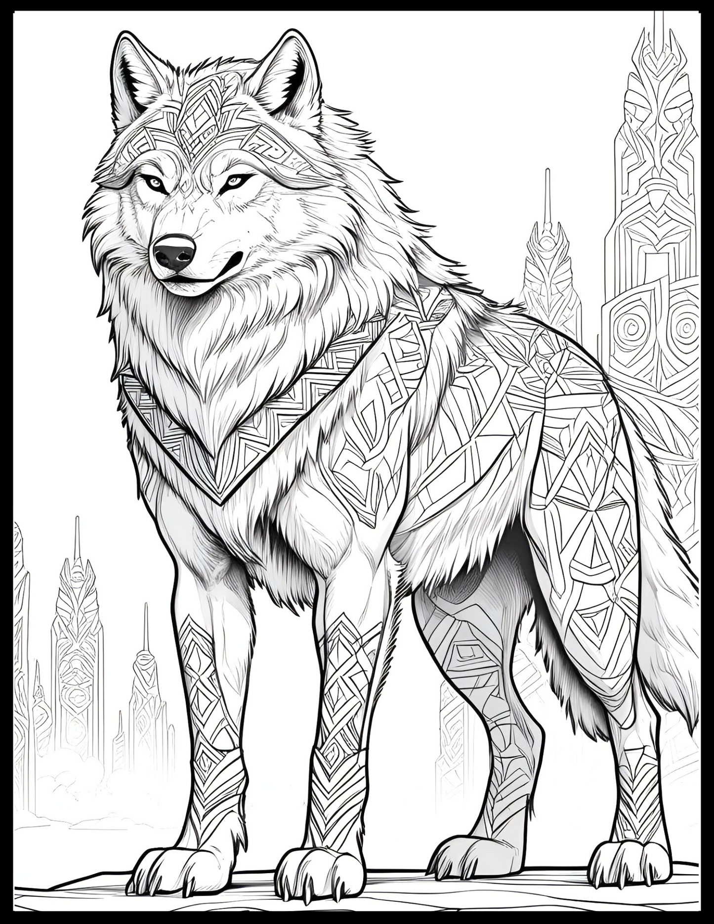 🐉 Eyes That Never Sleep – A Coloring Book of Ancient Watchers (Digital PDF Edition)