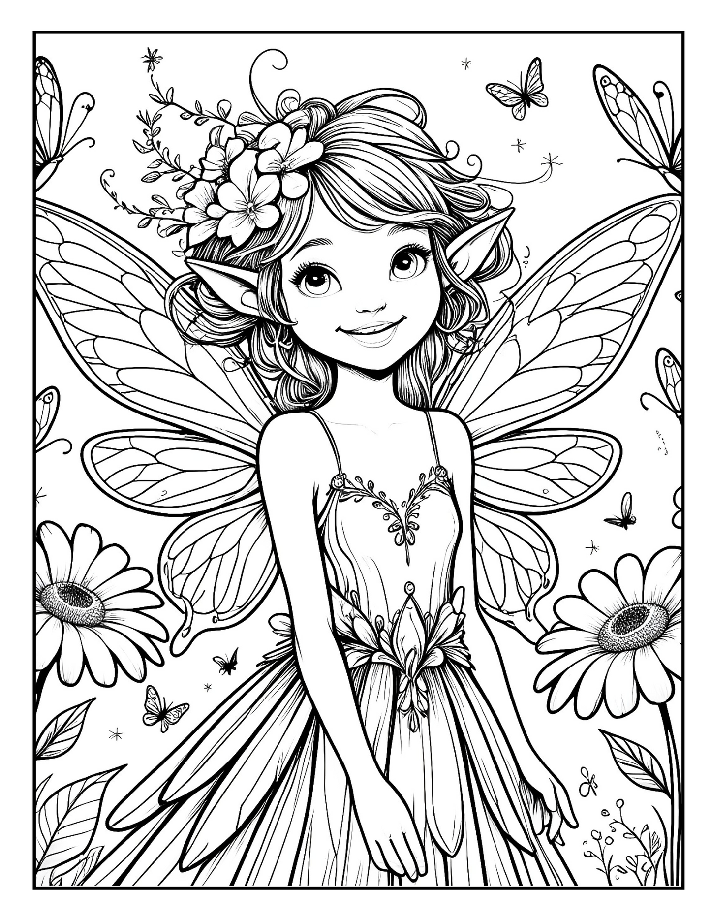 🧚♀️ Color Me Fairy Sparkle, Color, Repeat (Digital PDF Edition)