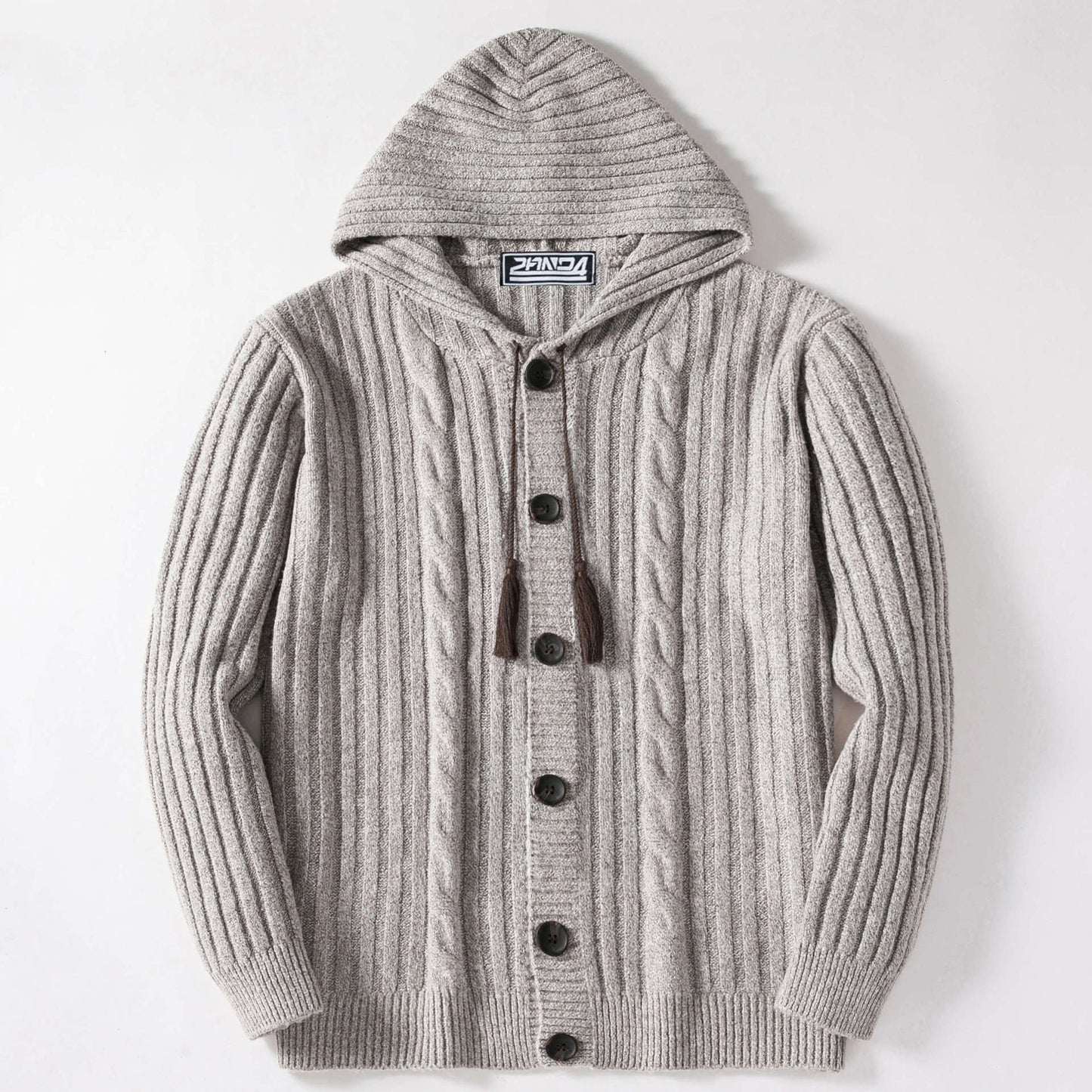 Men's Autumn Winter Knit Cardigan - Soft Textured Sweater