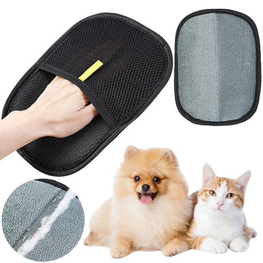 Pet Hair Remover Mitt - Gentle Deshedding Glove for Dogs, Cats & Rabbits