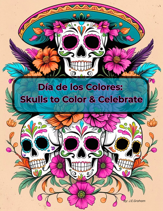 💀 Día de los Colores: Skulls to Color & Celebrate – Digital PDF Edition