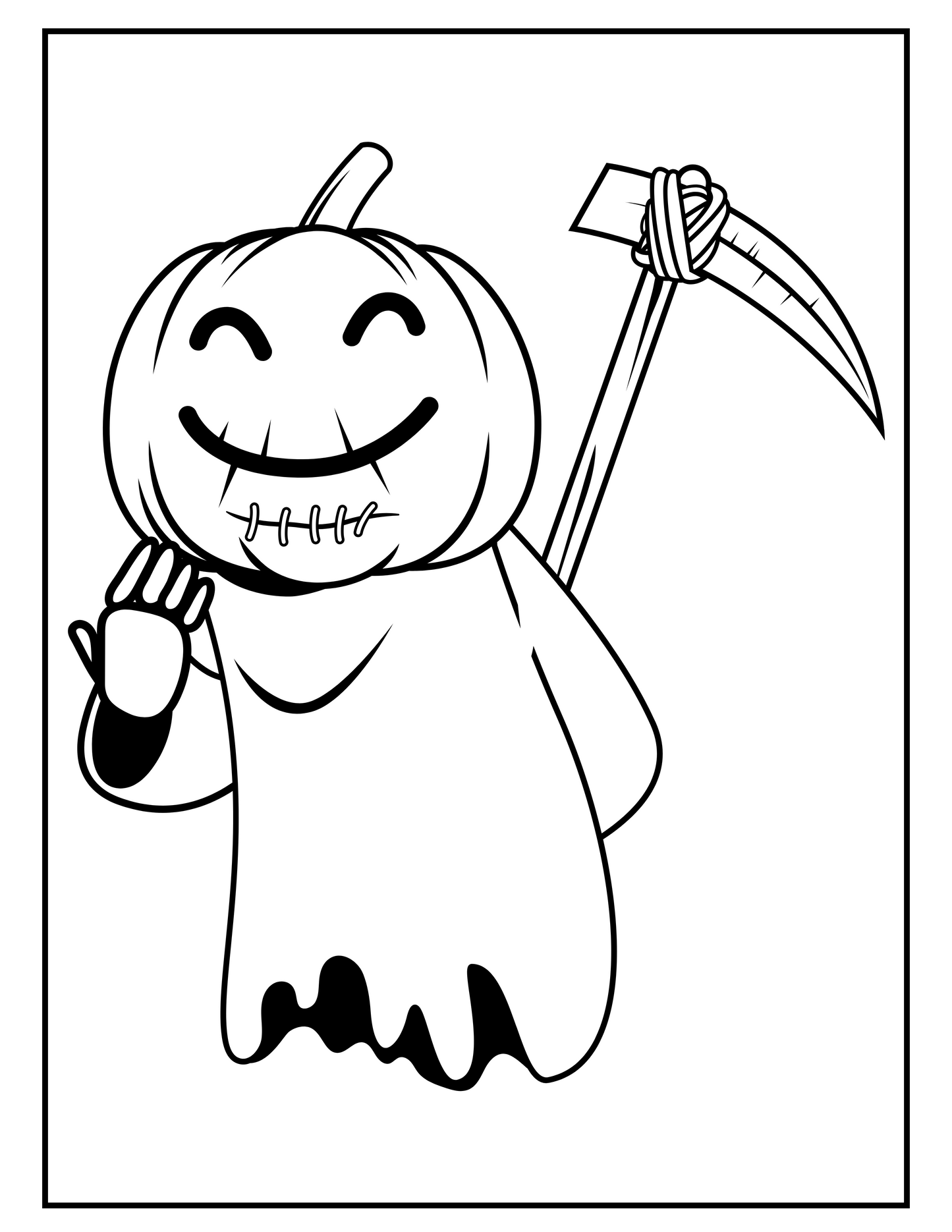 🎃 Color Me Halloween: Spooky Smiles & Simple Designs to Celebrate the Season (Digital PDF Edition)