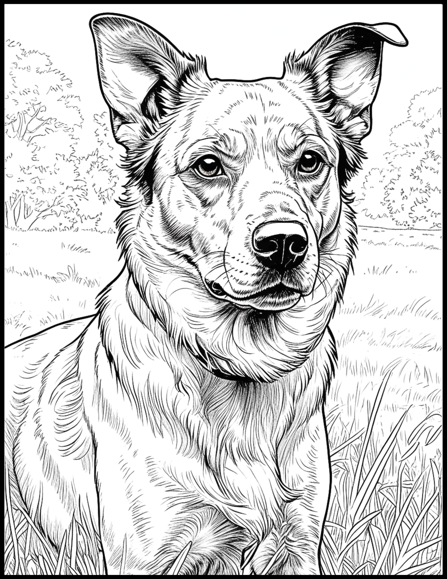 Just Dogs: A Coloring Book for Dog Lovers - Volume 3 (Digital PDF Edition)