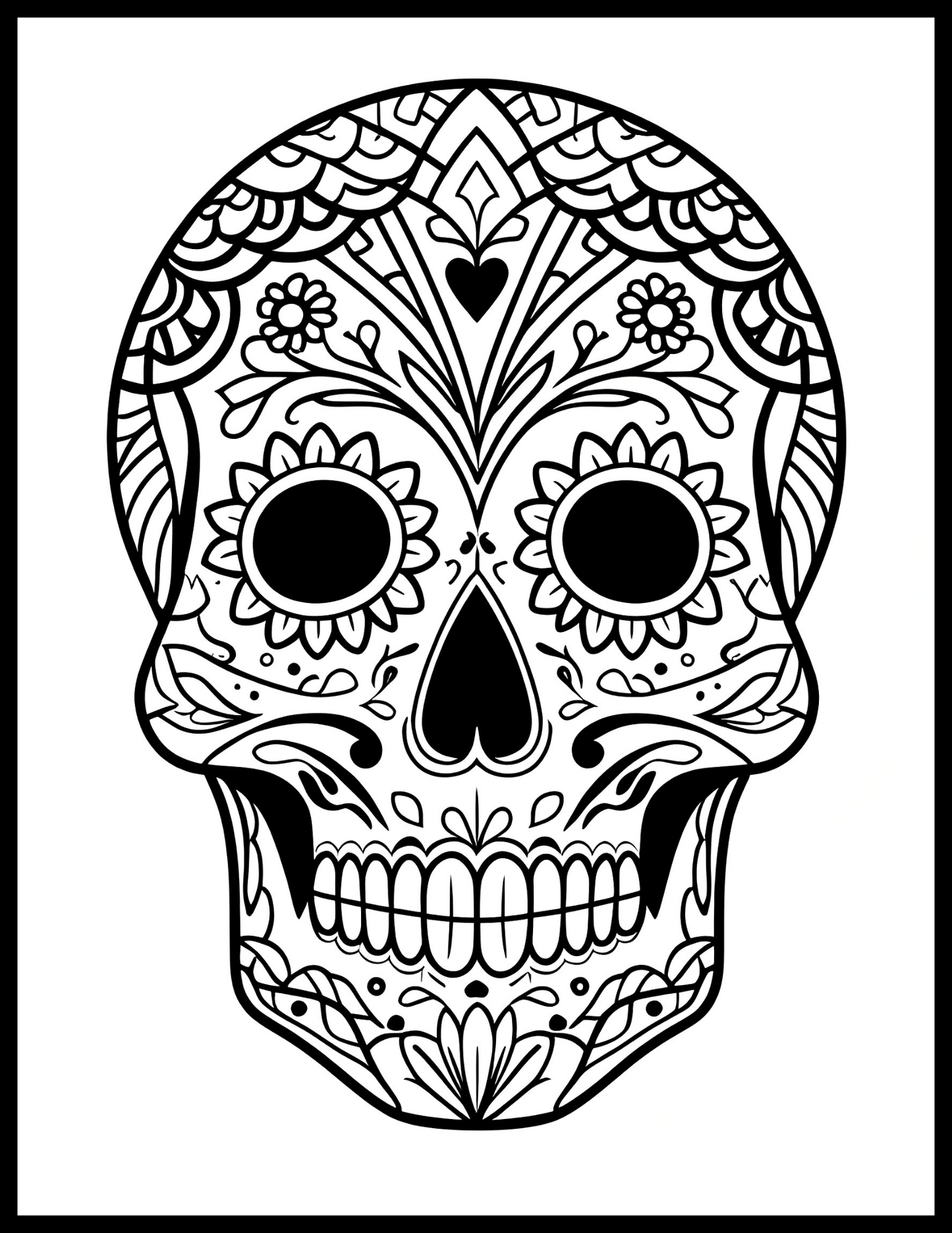 💀 Día de los Colores: Skulls to Color & Celebrate – Digital PDF Edition