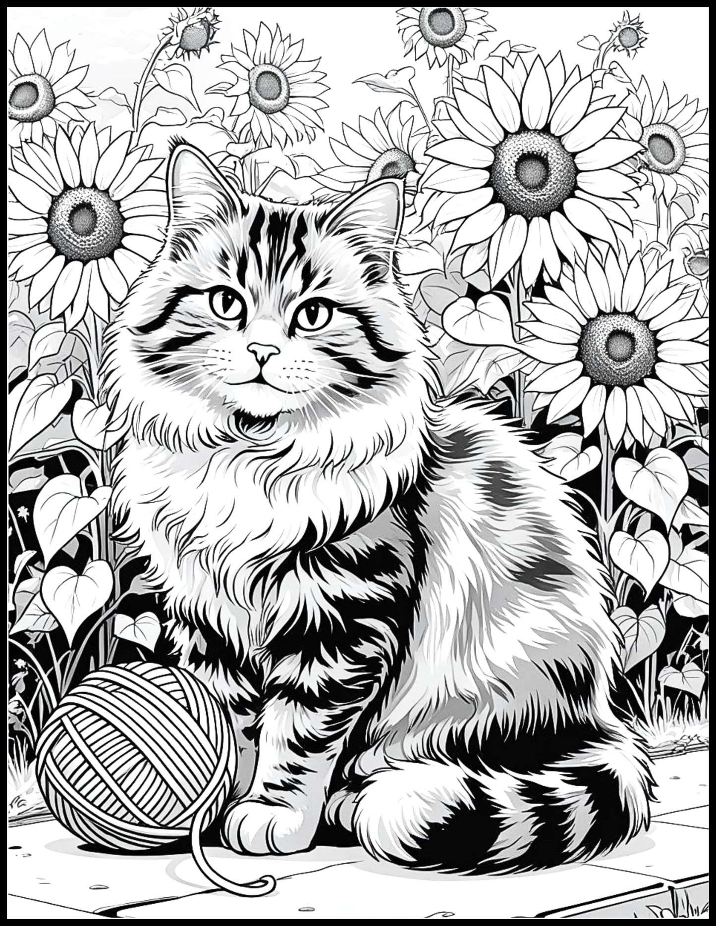 Just Cats: Volume 2 – A Coloring Book for Cat Lovers (Digital PDF Edition)