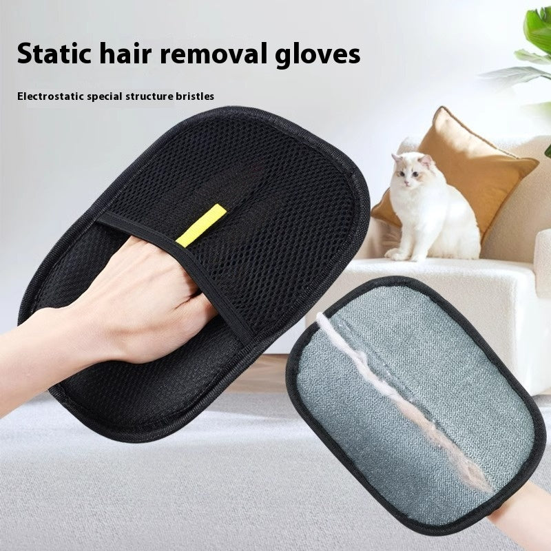 Pet Hair Remover Mitt - Gentle Deshedding Glove for Dogs, Cats & Rabbits
